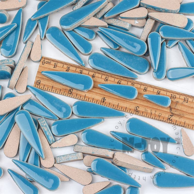 Blue Teardrop Shape Ceramic Mosaic CSDG702-5