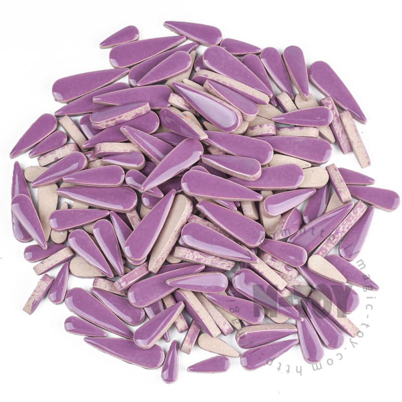 Purple Teardrop Shape Ceramic Mosaic CSDG501-5