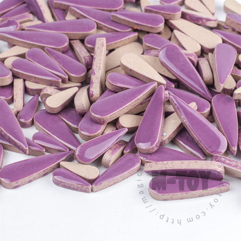 Purple Teardrop Shape Ceramic Mosaic CSDG501-5