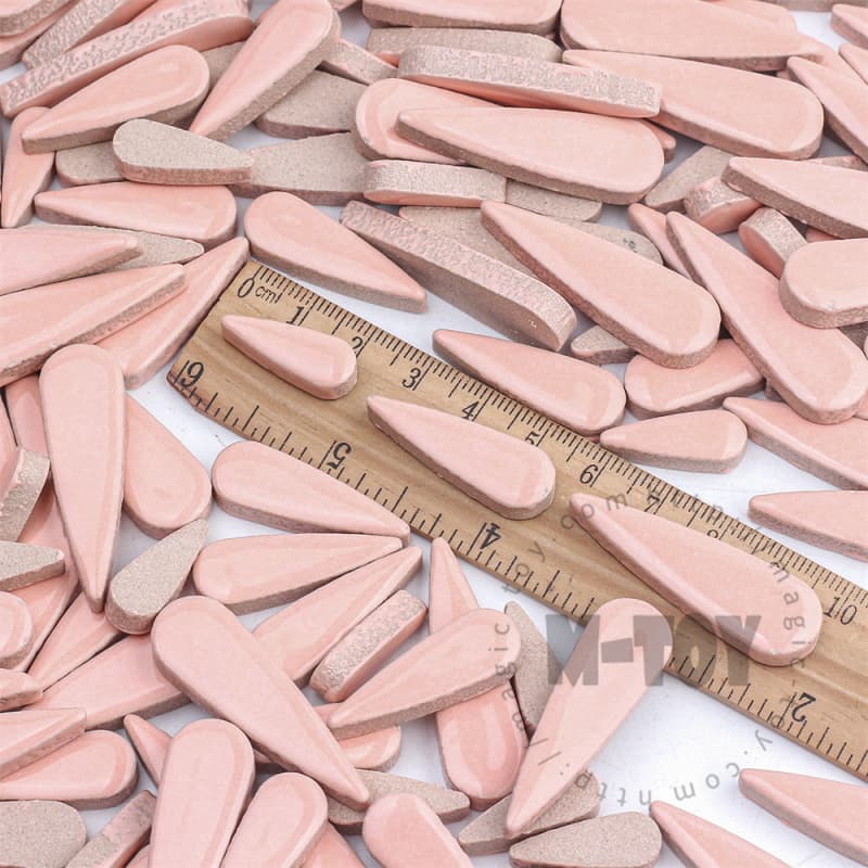 Pink Teardrop Shape Ceramic Mosaic CSDG402-5