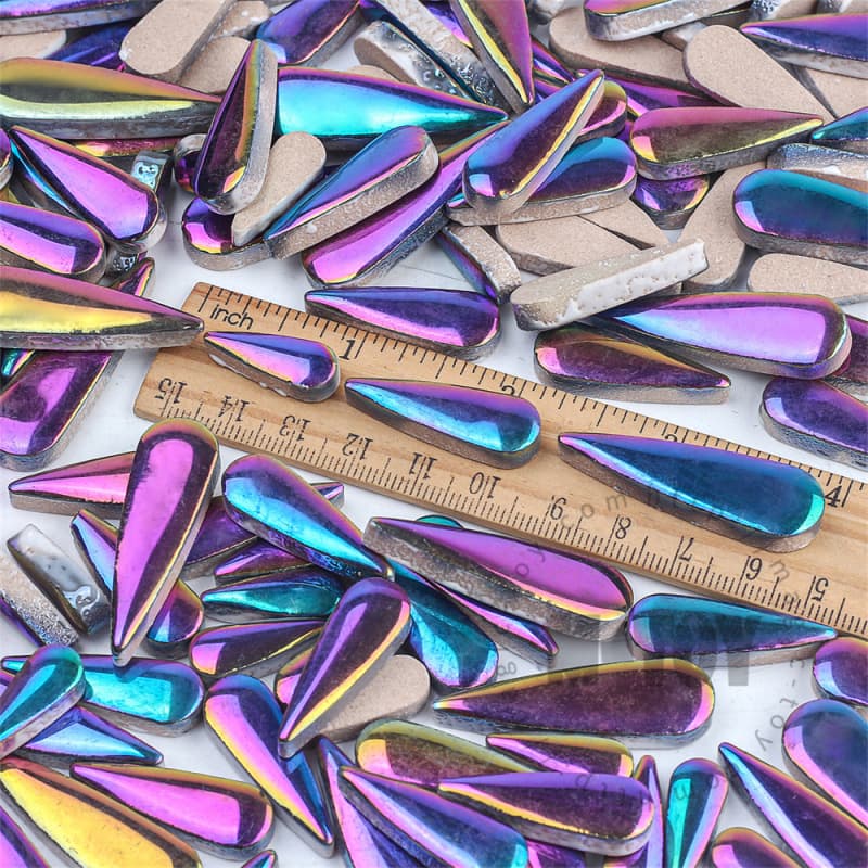 Metallic Teardrop Shape Ceramic Mosaic CSDE003-5