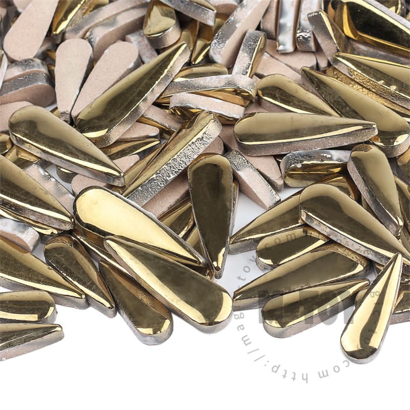 Gold Teardrop Shape Ceramic Mosaic CSDE001-5