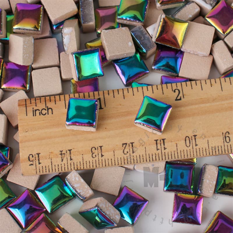 Metallic Square Ceramic Mosaic 9.5H03