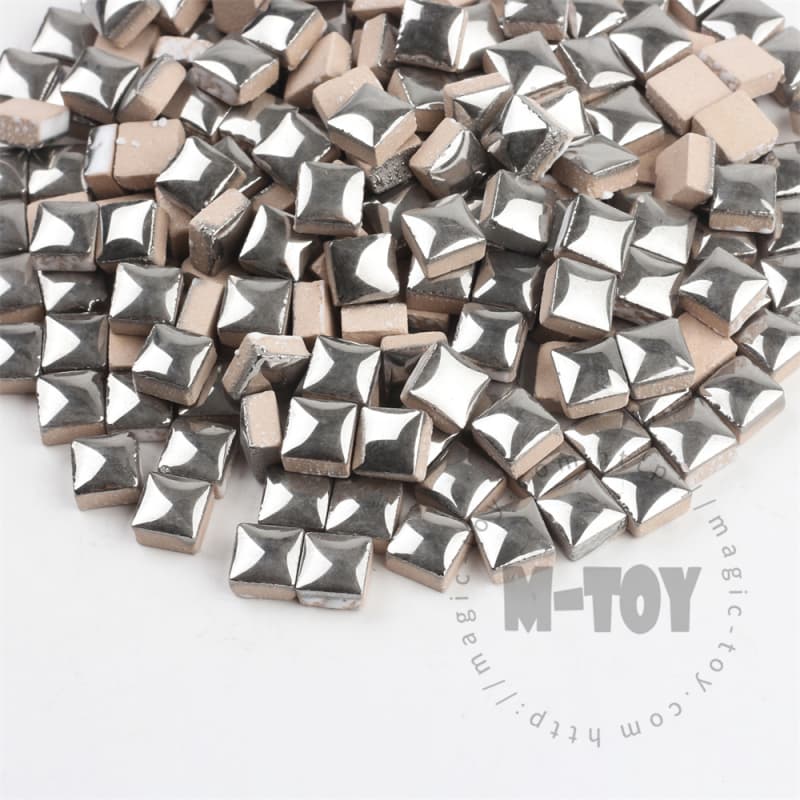 Silver Square Ceramic Mosaic 9.5H02