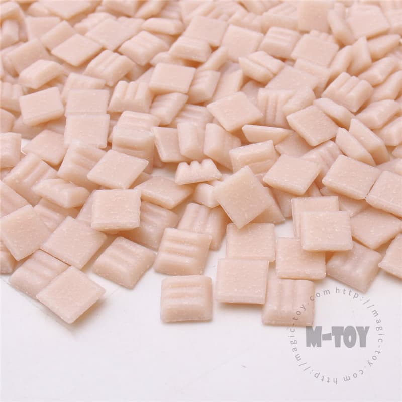 Pink Square Vitreous Hot-melting Glass Mosaic 10ASM401