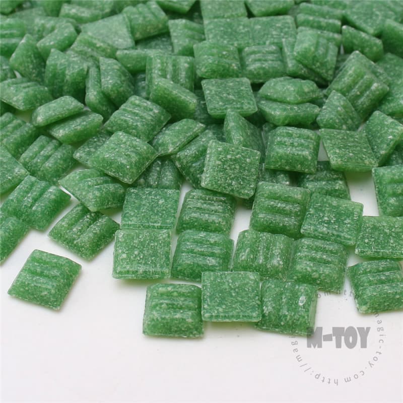 Green Square Vitreous Hot-melting Glass Mosaic 10ASM603