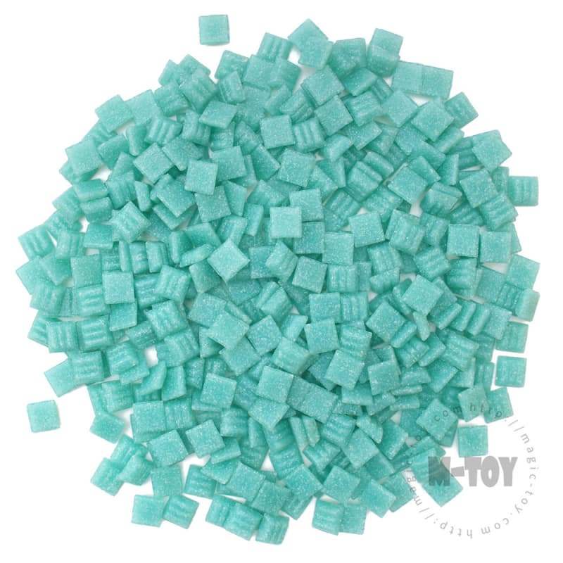 Turquoise Square Vitreous Hot-melting Glass Mosaic 10ASM607