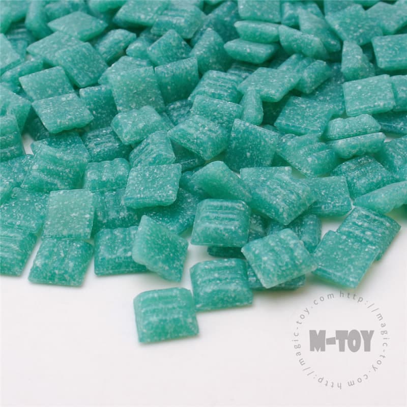 Turquoise Square Vitreous Hot-melting Glass Mosaic 10ASM608