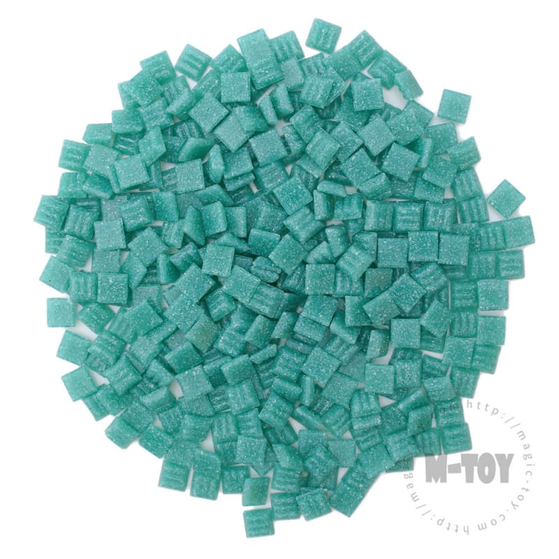 Turquoise Square Vitreous Hot-melting Glass Mosaic 10ASM608