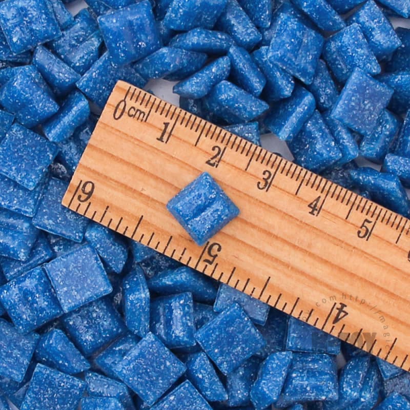 Blue Square Vitreous Hot-melting Glass Mosaic 10ASM707
