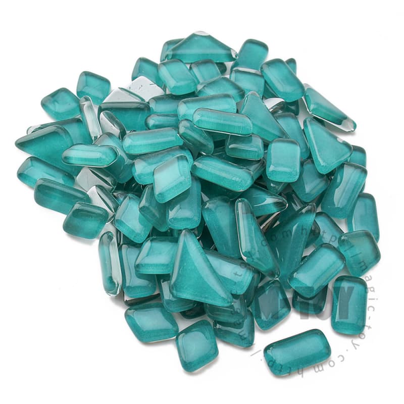 Turquoise Irregular Crystal Glass Mosaic IR-CC622