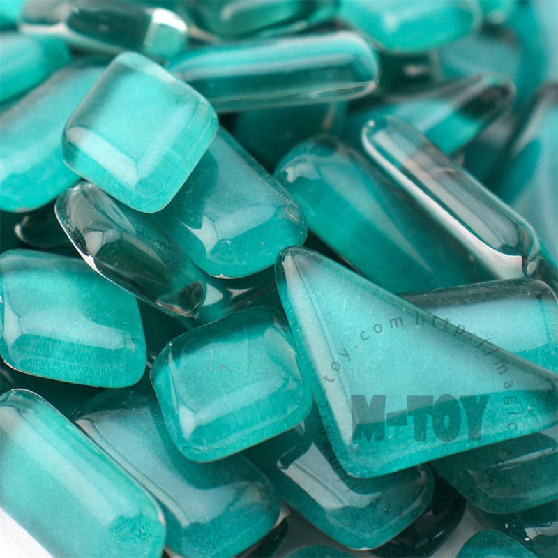 Turquoise Irregular Crystal Glass Mosaic IR-CC622
