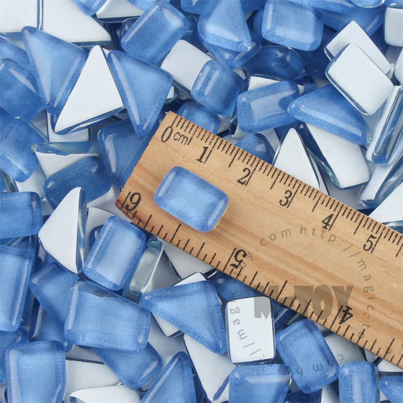 Blue Irregular Crystal Glass Mosaic IR-CC722