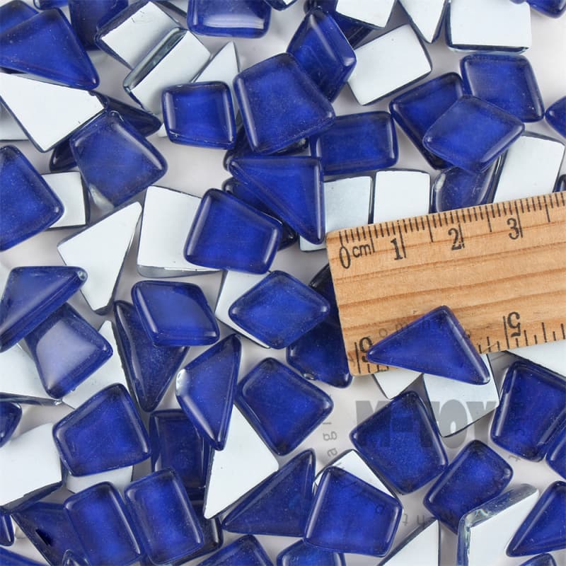 Cobalt Blue Irregular Crystal Glass Mosaic IR-CC725