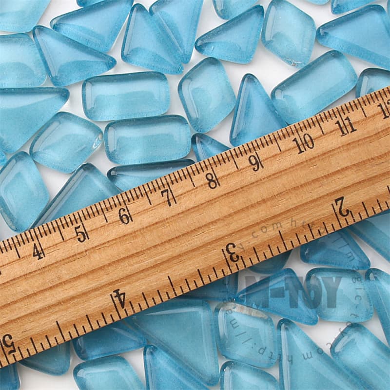 Blue Irregular Crystal Glass Mosaic IR-CC731