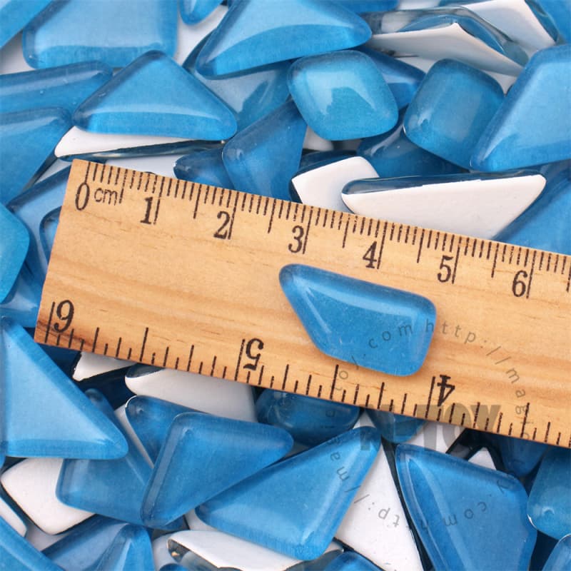 Blue Irregular Crystal Glass Mosaic IR-CC733