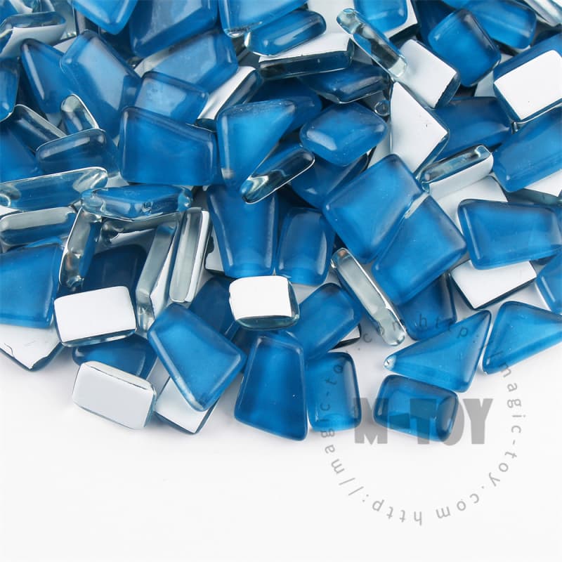 Blue Irregular Crystal Glass Mosaic IR-CC735