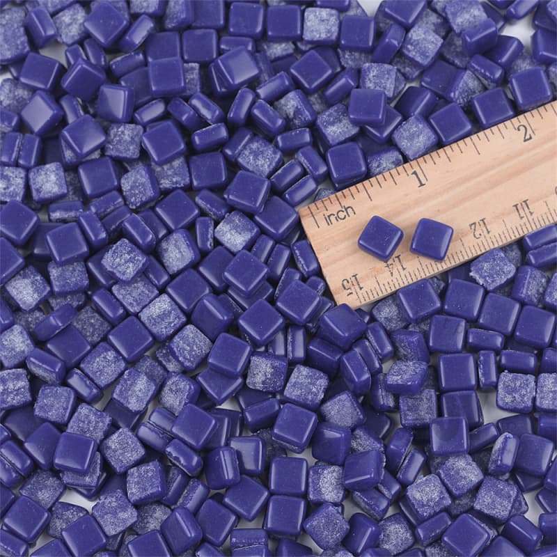 Cobalt Blue Mini Square Glass Mosaic 8SS05