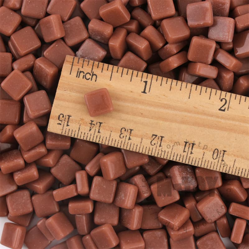 Brown Mini Square Glass Mosaic 8SS34