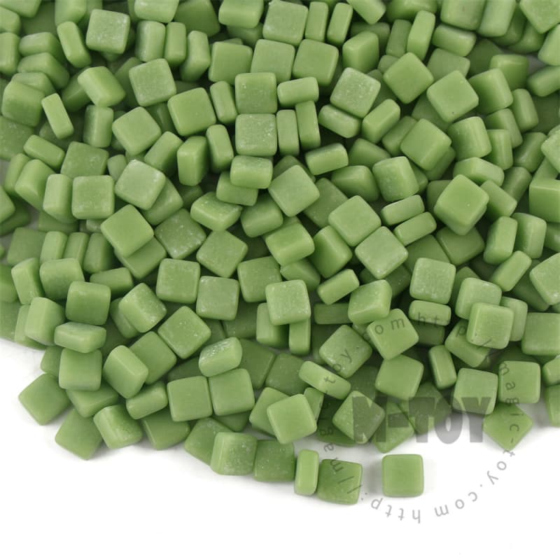 Green Mini Square Glass Mosaic 8SS42