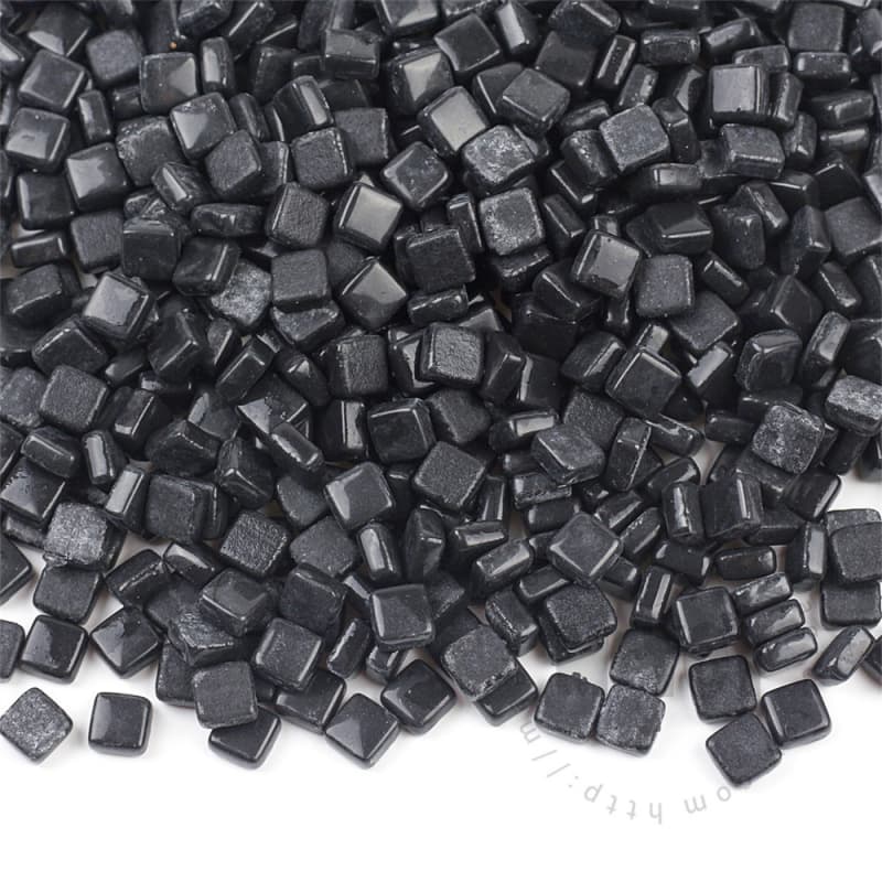 Black Mini Square Glass Mosaic 8SS56