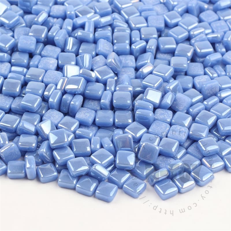 Luster Blue Mini Square Glass Mosaic 8SSL03