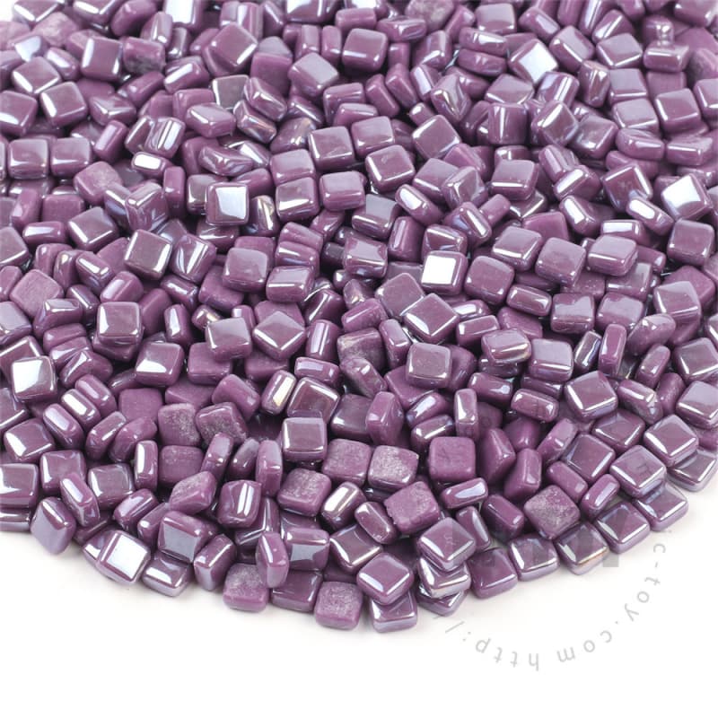 Luster Dark Purple Mini Square Glass Mosaic 8SSL64