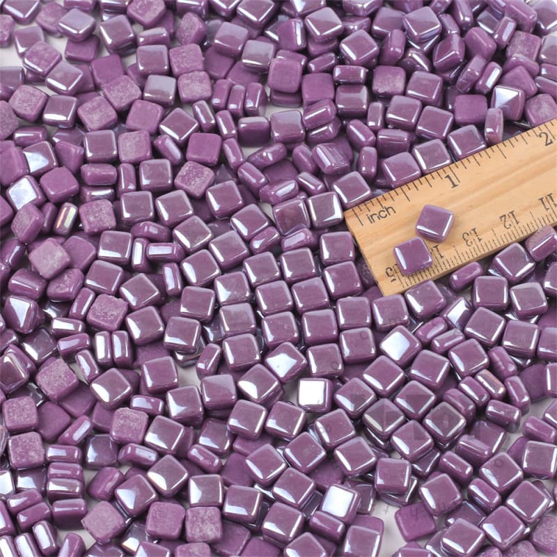 Luster Dark Purple Mini Square Glass Mosaic 8SSL64