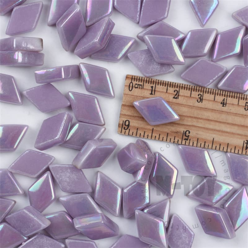 Iridescent Purple Diamond Glass Mosaic SLL62