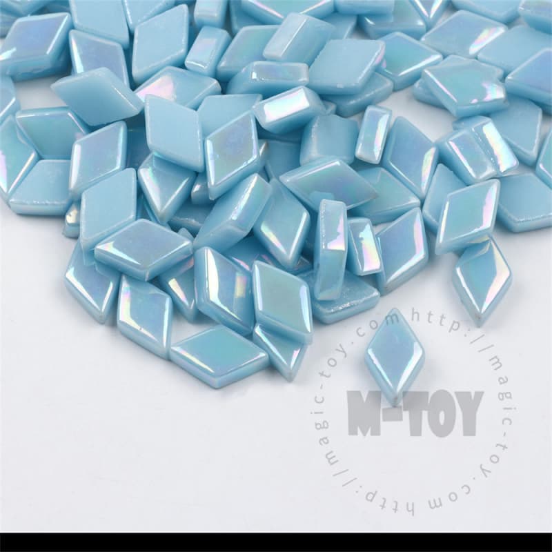 Iridescent Blue Diamond Glass Mosaic SLL09