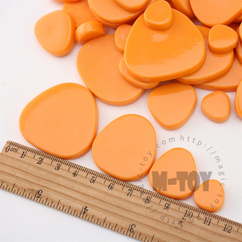 Orange Pebbles Glass Mosaic PE-SS18