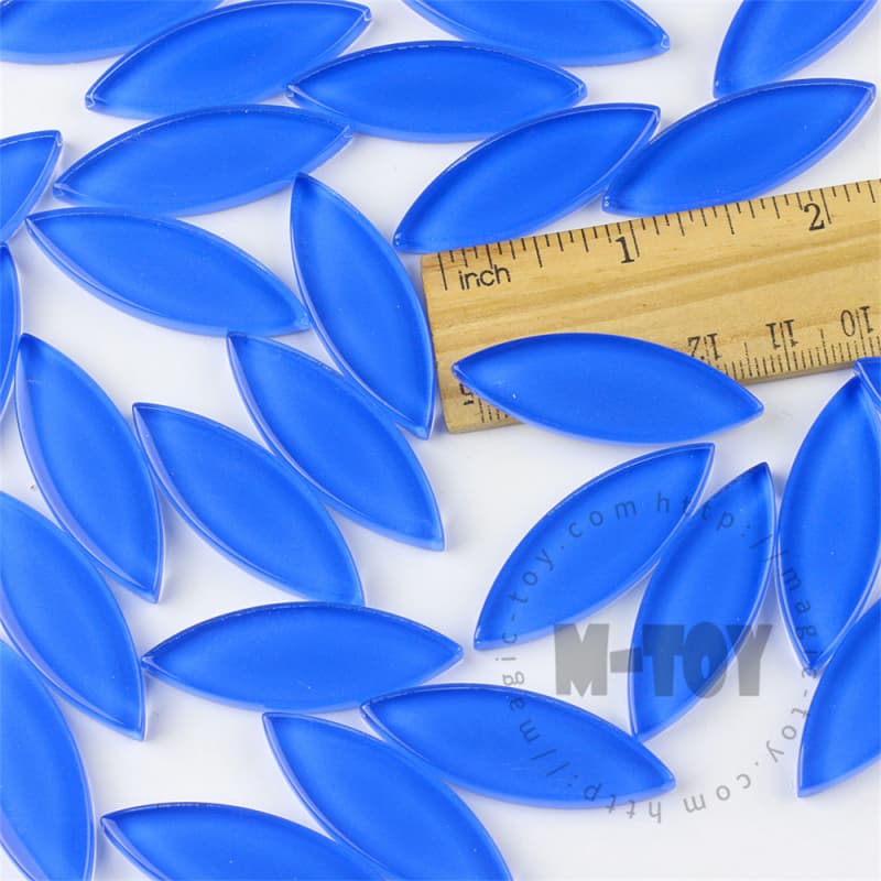 Blue Leaf-shaped Mandala Glass Mosaic 1442TY-CC715