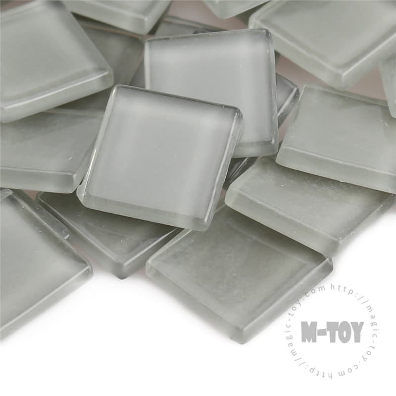 Gery Square Crystal Glass Mosaic 20-CC201