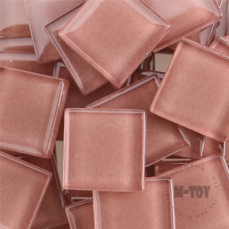 Brown Square Crystal Glass Mosaic 20-CC311