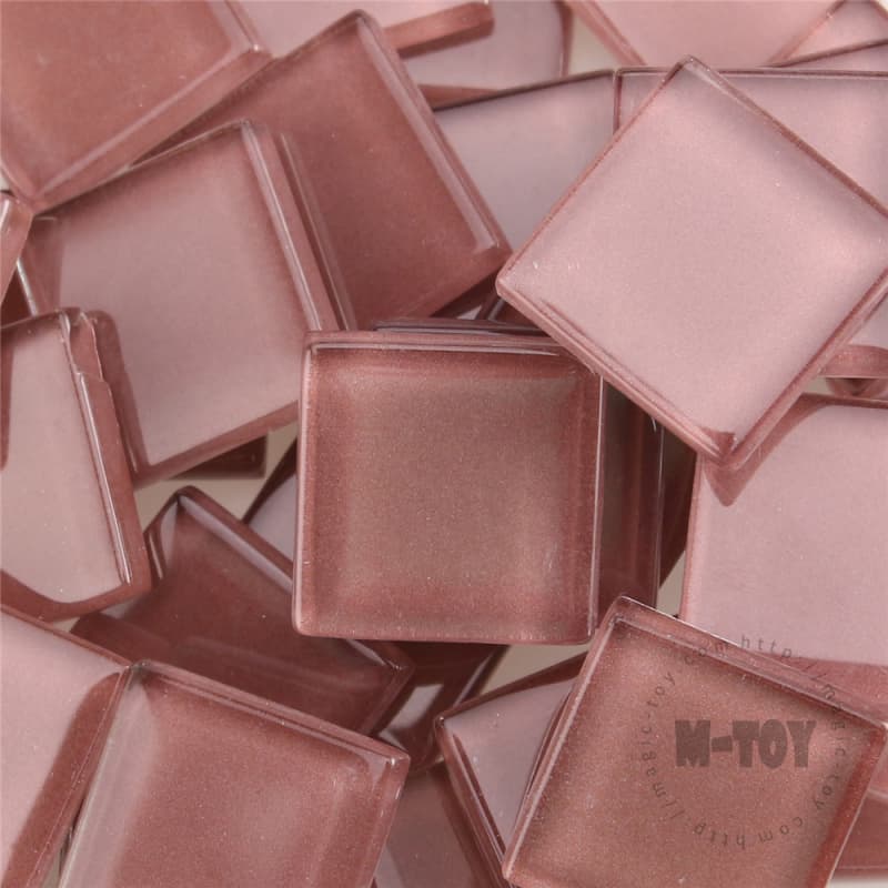 Brown Square Crystal Glass Mosaic 20-CC312