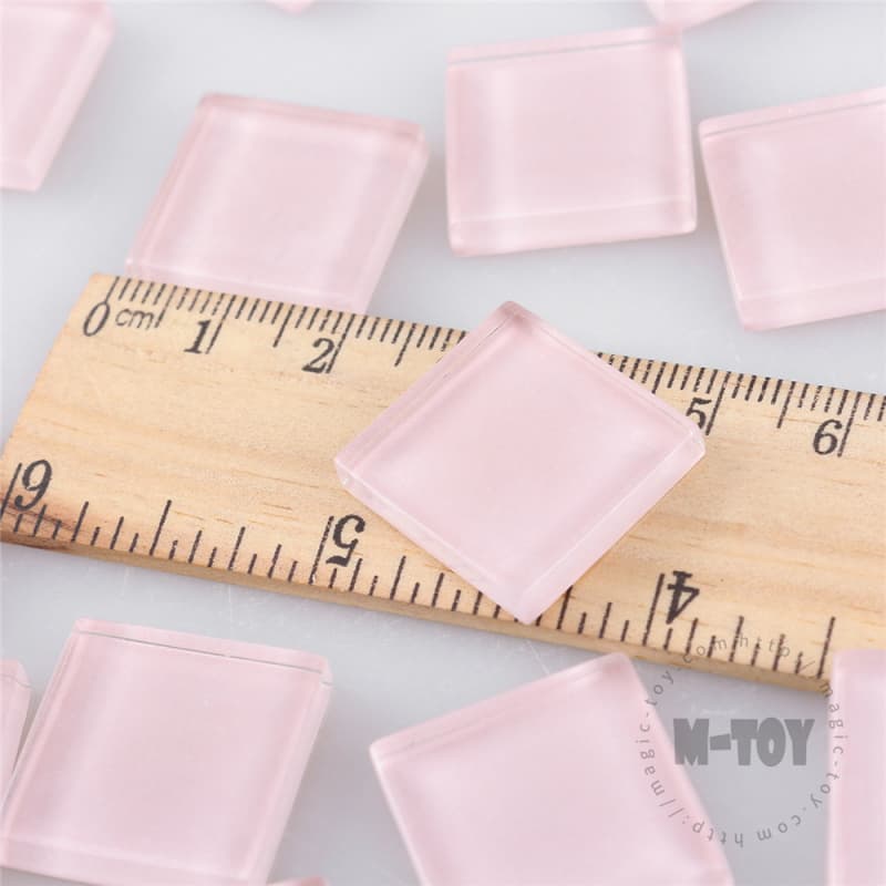 Pink Square Crystal Glass Mosaic 20-CC501