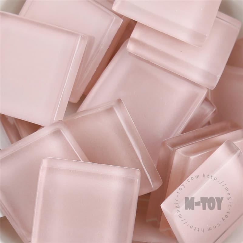 Pink Square Crystal Glass Mosaic 20-CC501