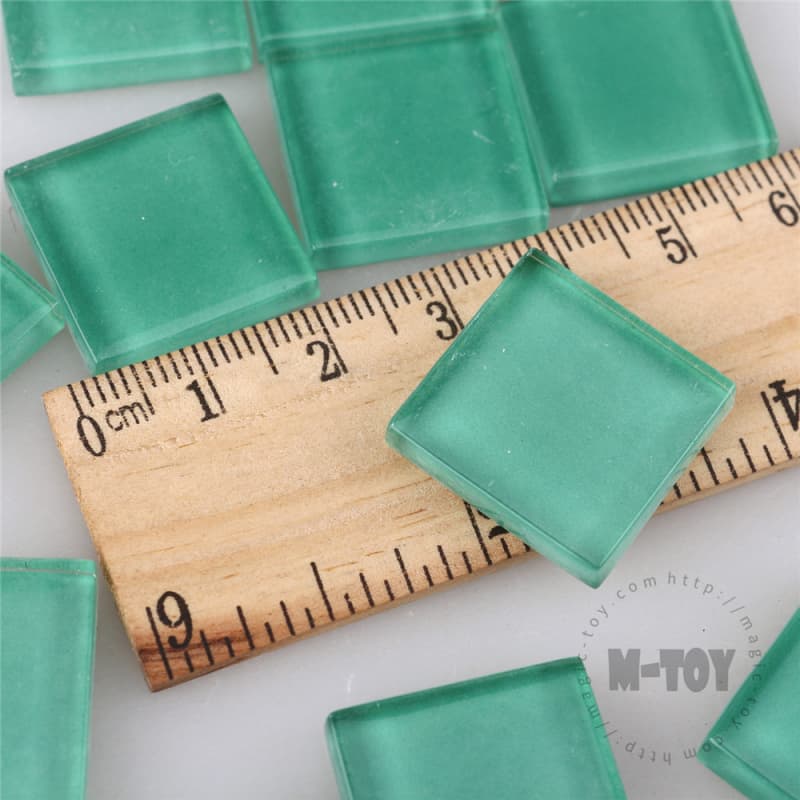Turquoise Square Crystal Glass Mosaic 20-CC613