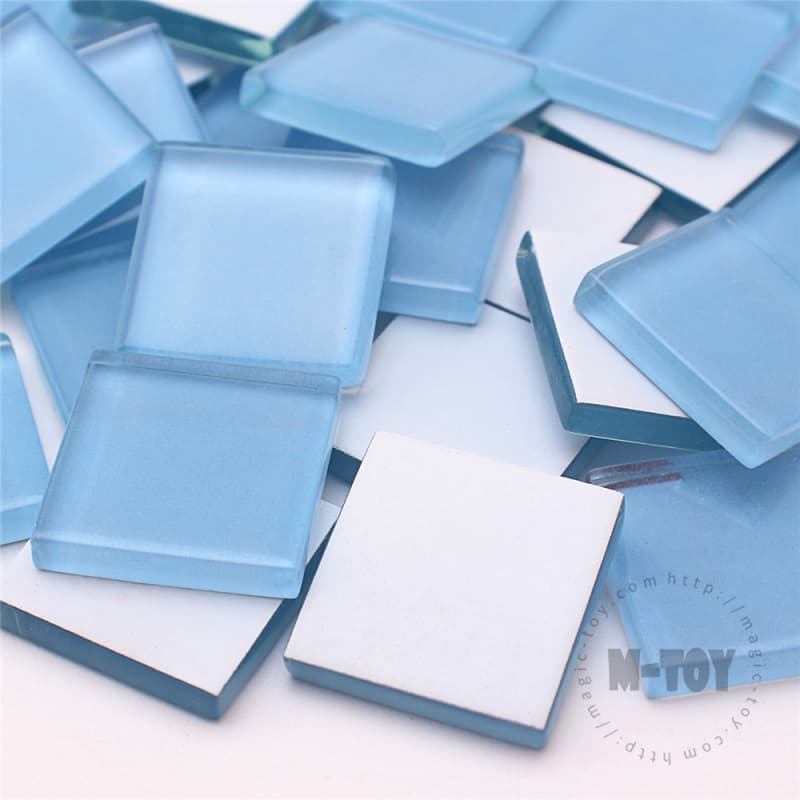 Blue Square Crystal Glass Mosaic 20-CC711