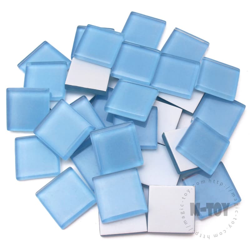 Blue Square Crystal Glass Mosaic 20-CC711