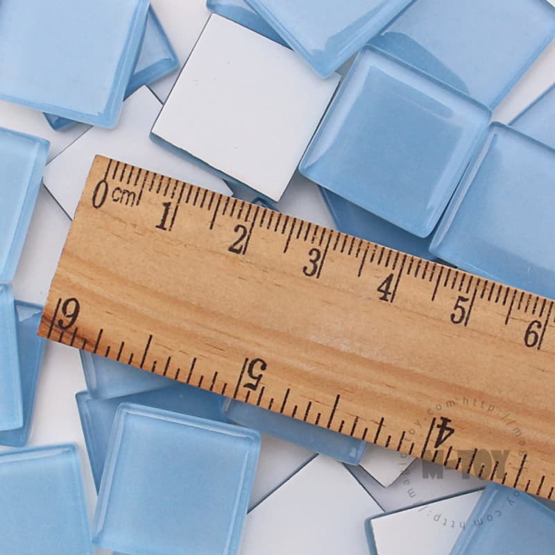 Blue Square Crystal Glass Mosaic 20-CC711