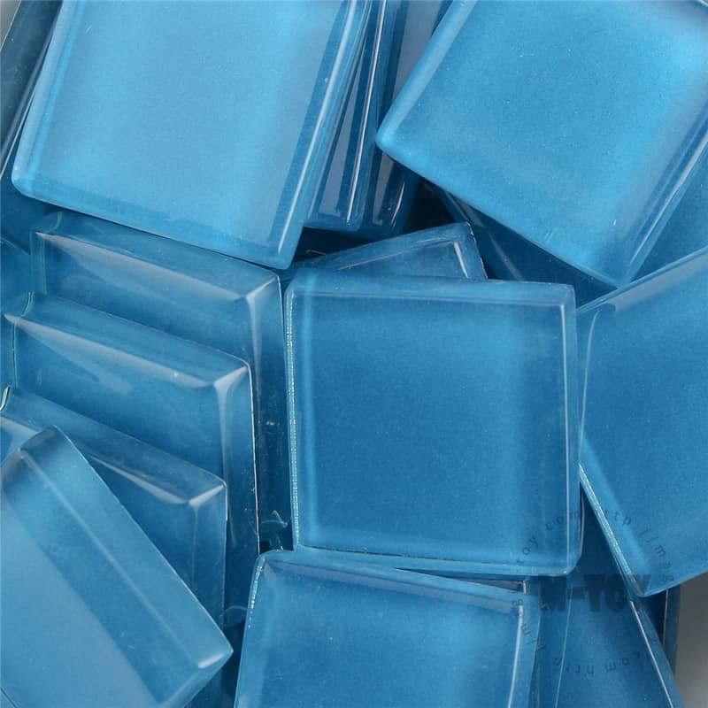 Blue Square Crystal Glass Mosaic 20-CC733