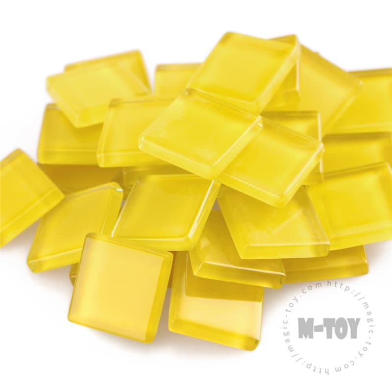 Yellow Square Crystal Glass Mosaic 20-CC935