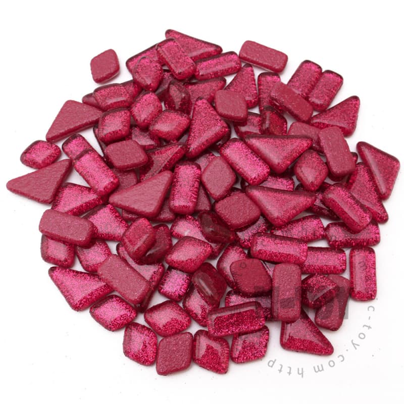 Purple Irregular Shape Glitter Glass Mosaic IR-SPA403