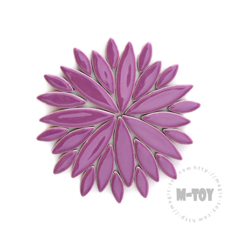 Purple Petal Shape Ceramic Mosaic CYG43