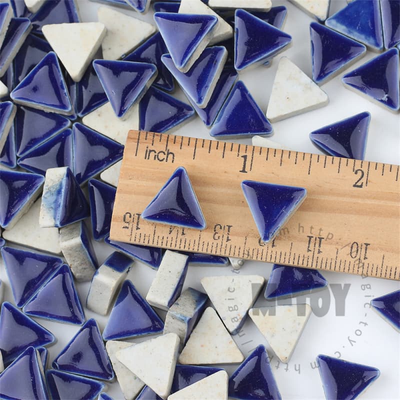 Blue Triangle Shape Ceramic Mosaic 15CJG703