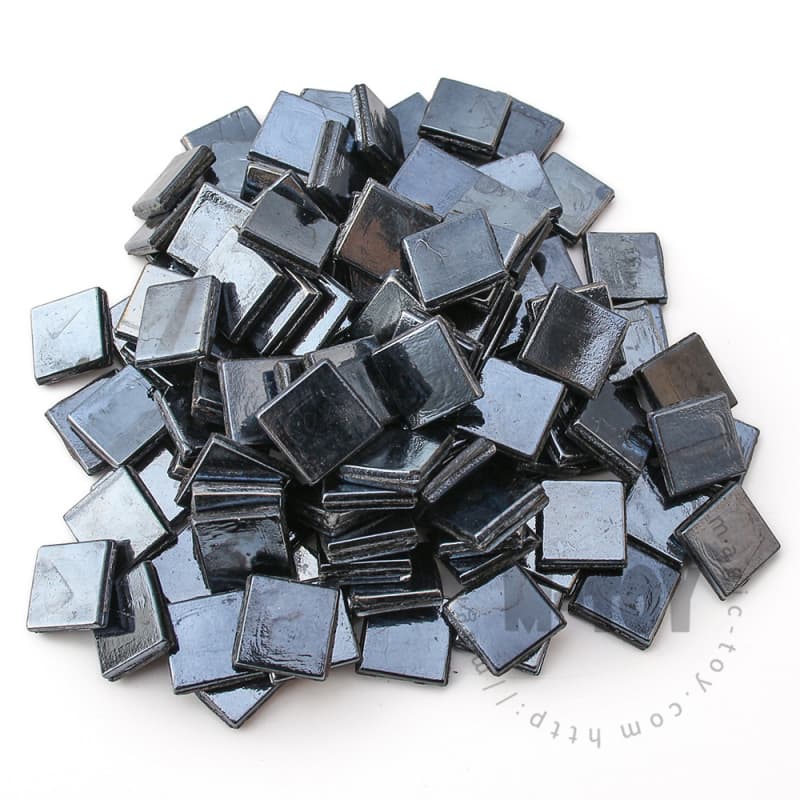 Luster Black Square Ice Jade Hot-melting Glass Mosaic WSL802