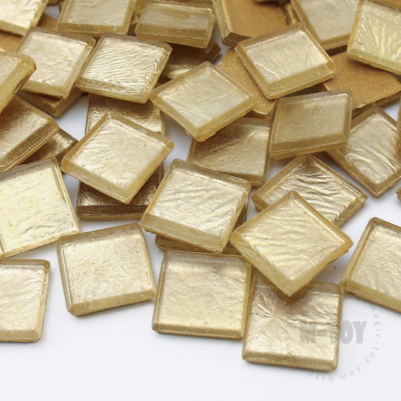 Gold Square Ice Jade Hot-melting Glass Mosaic WSH003