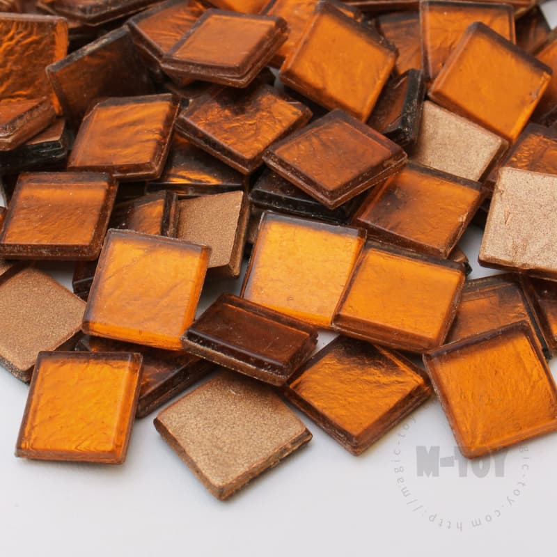Brown Square Ice Jade Hot-melting Glass Mosaic WSH310