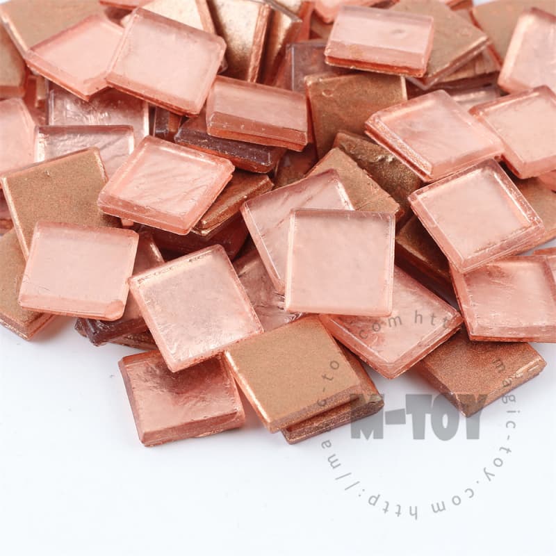 Brown Square Ice Jade Hot-melting Glass Mosaic WSH319